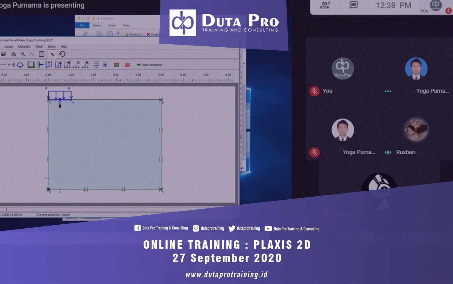 Online Training - Plaxis 2D sdm jadwal